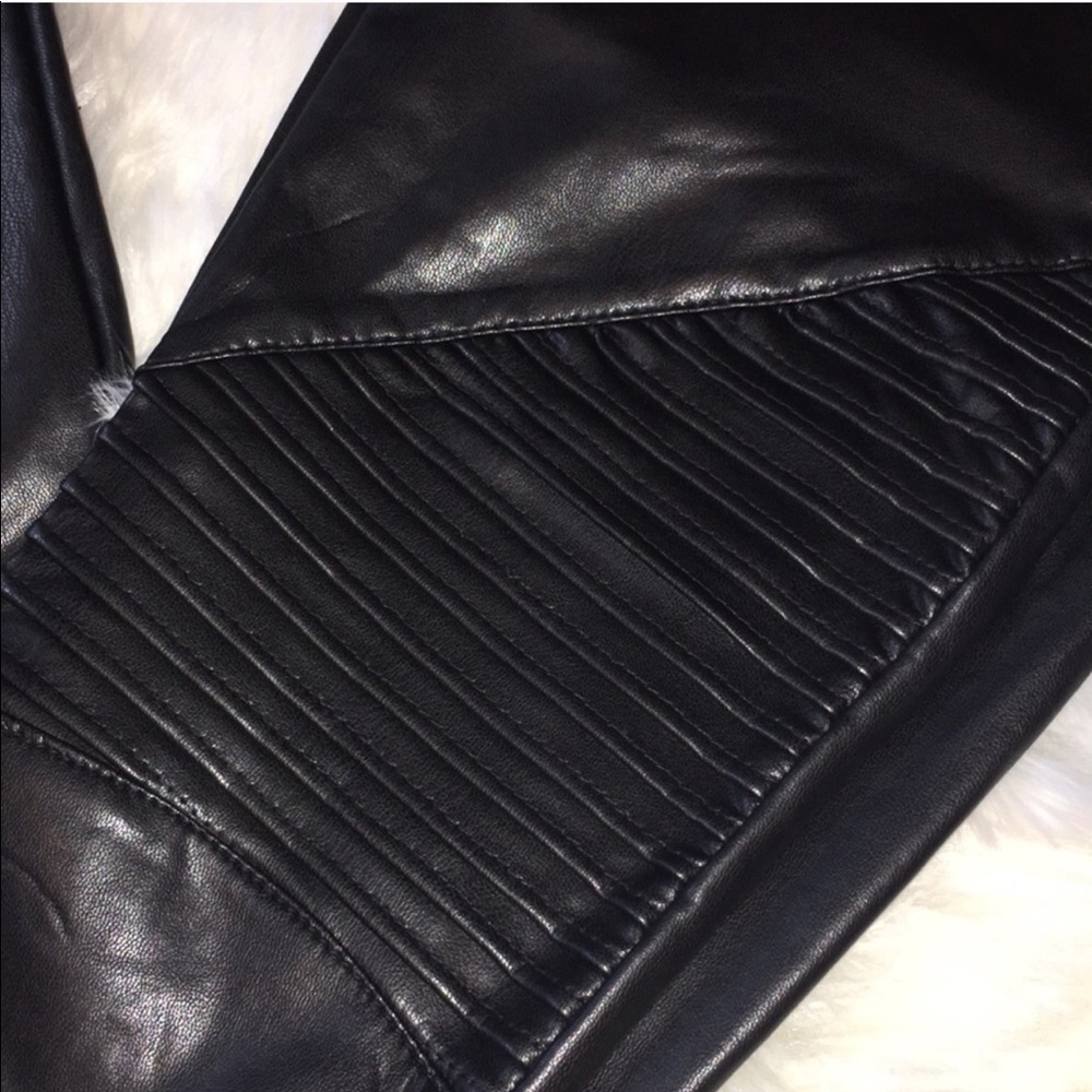 RESTOCK Black Moto Leggings - Picture 4 of 5